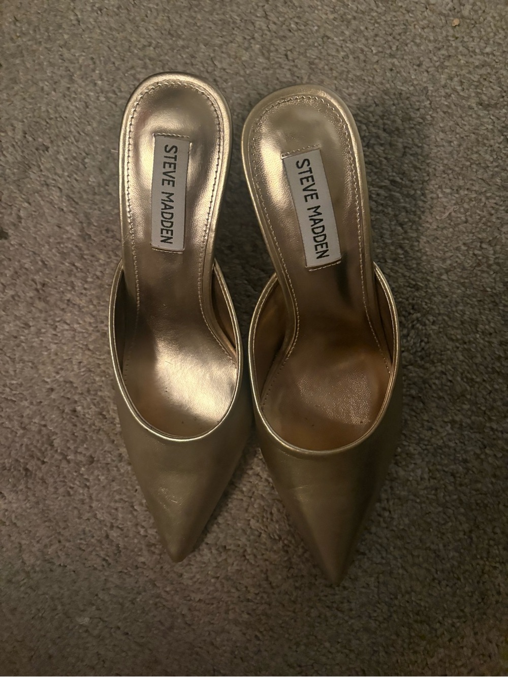 Steve Madden Gold Heels | Size 7.5